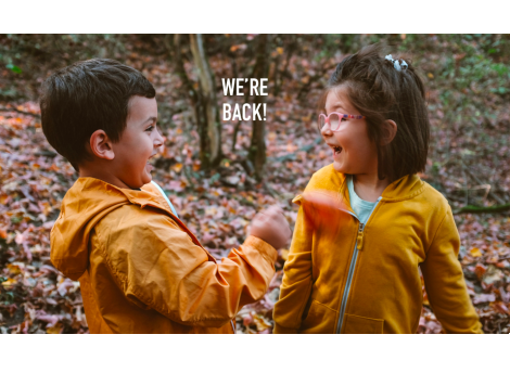 two children meeting