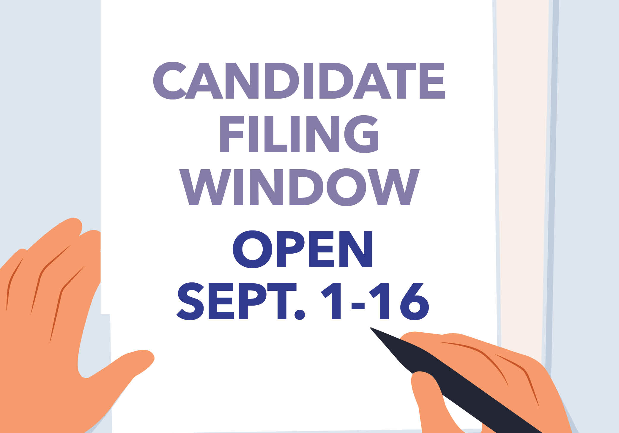 Candidate filing window